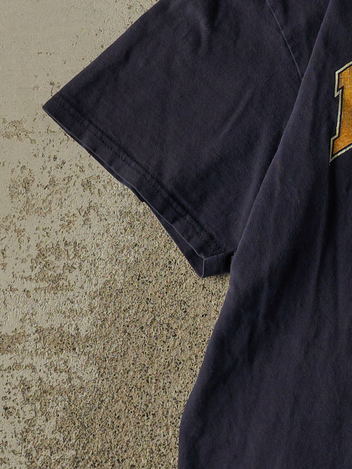 Vintage Y2K Navy Blue Football Tee (L)