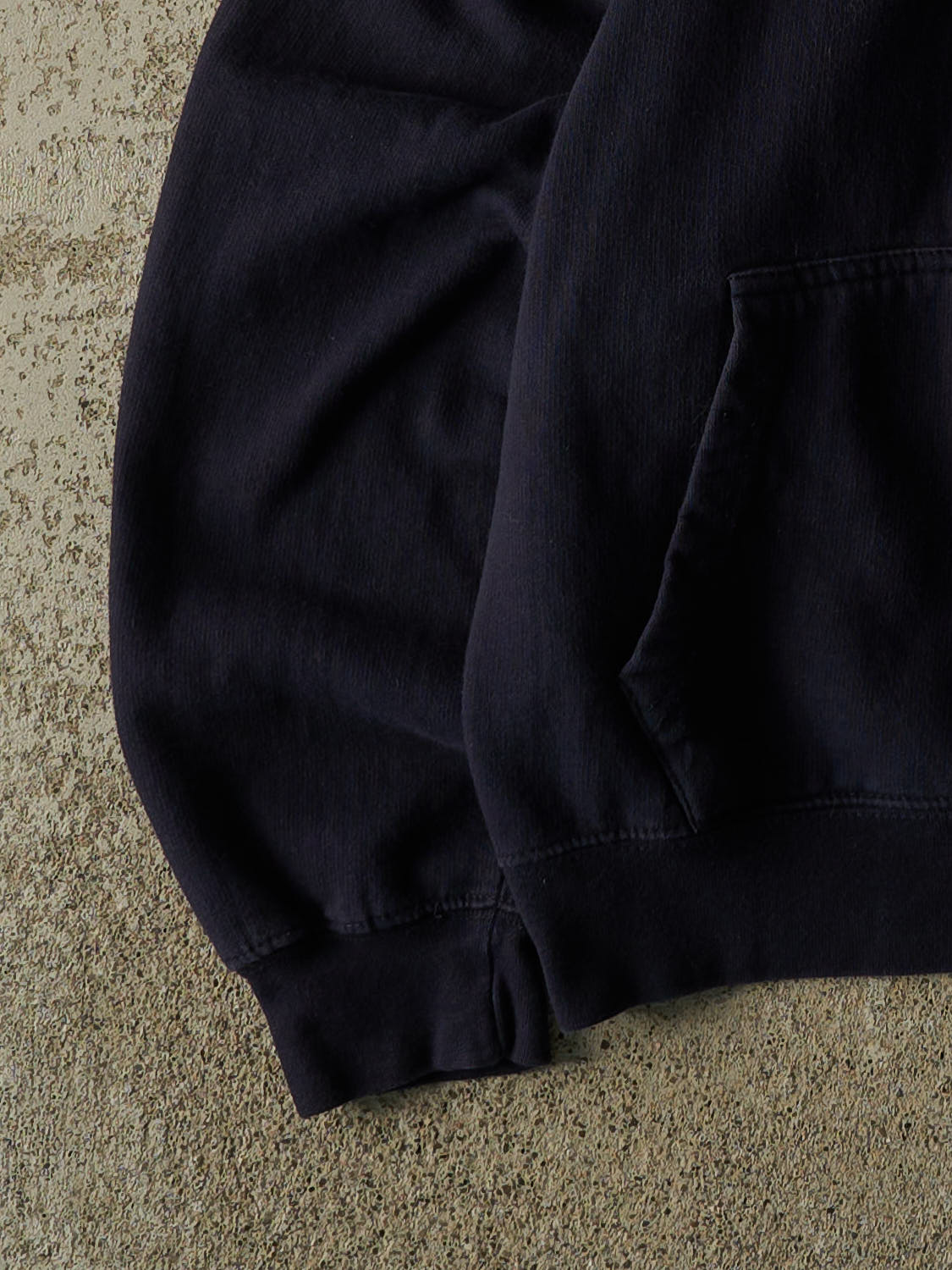 Vintage 90s Navy Blue Naples Embroidered Zip Up Hoodie (S/M)