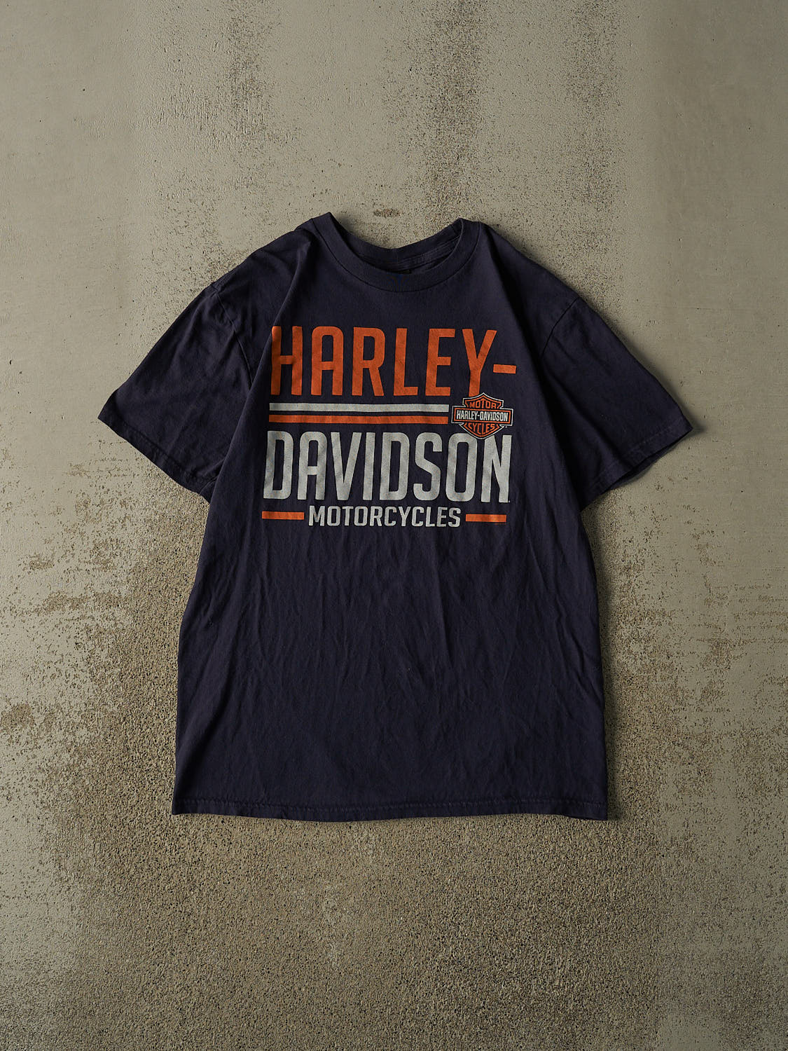 Vintage 14' Navy Blue Harley Davidson Charlottetown PEI Tee (M/L)