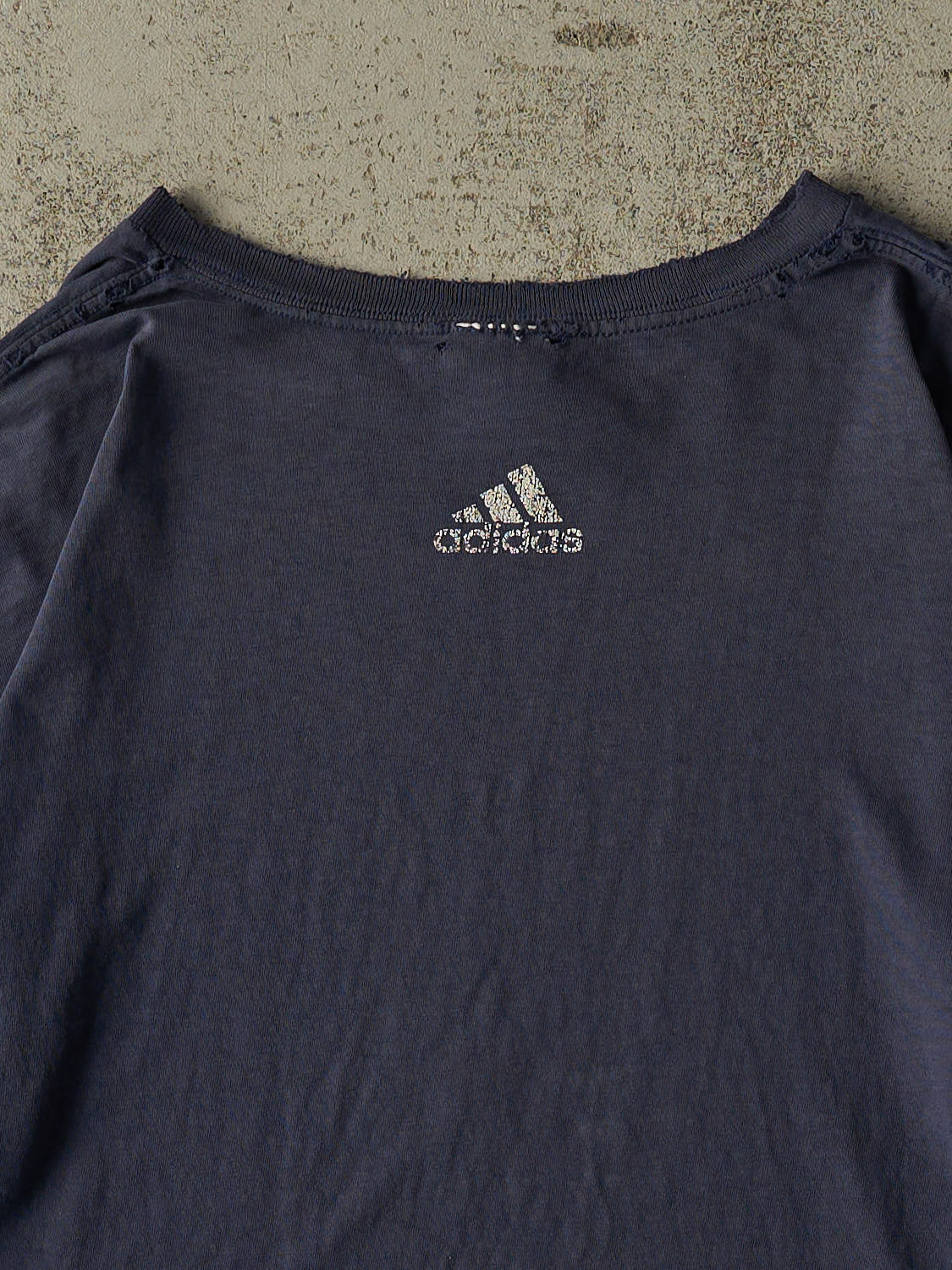 Vintage 90s Navy Blue Adidas Logo Tee (XL/XXL)