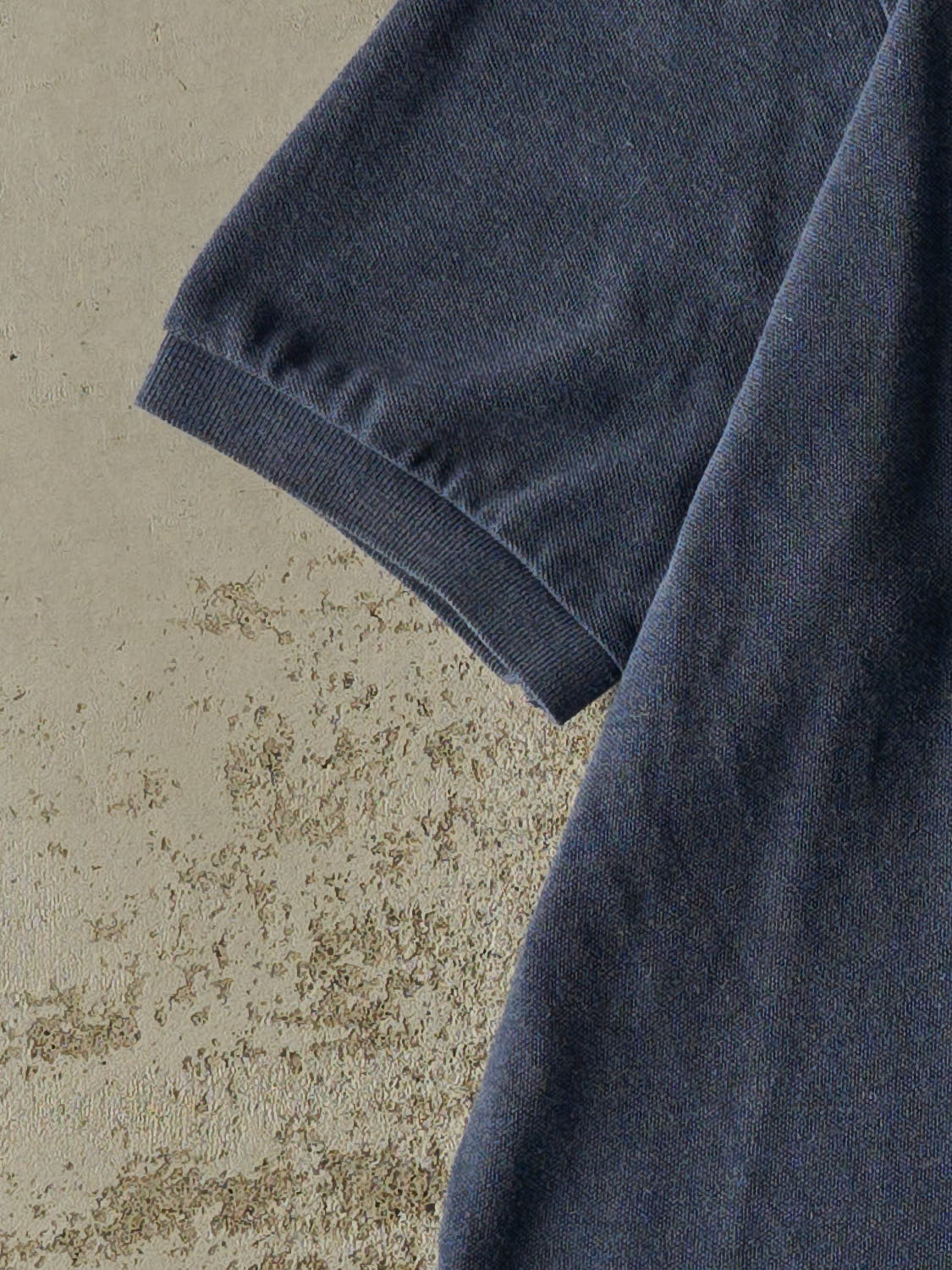 Vintage 90s Blue Polo Embroidered Quarter Button Tee (XL)