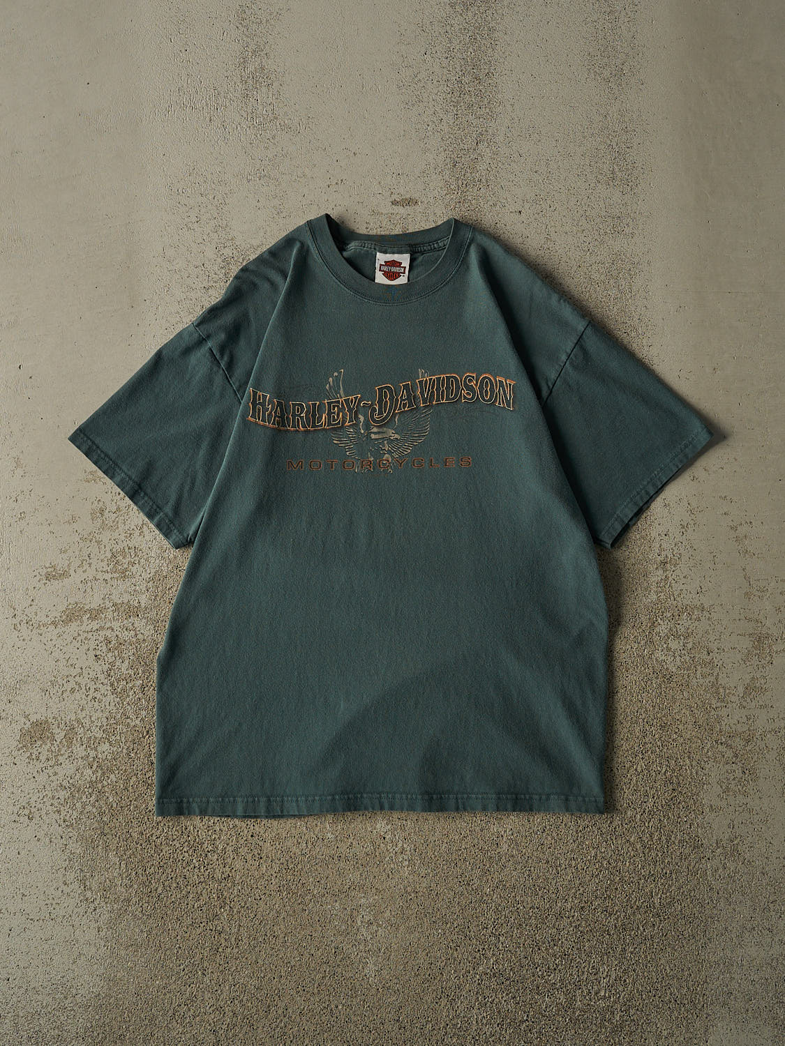 Vintage 07' Green Harley Davidson Avon OH Tee (M/L)