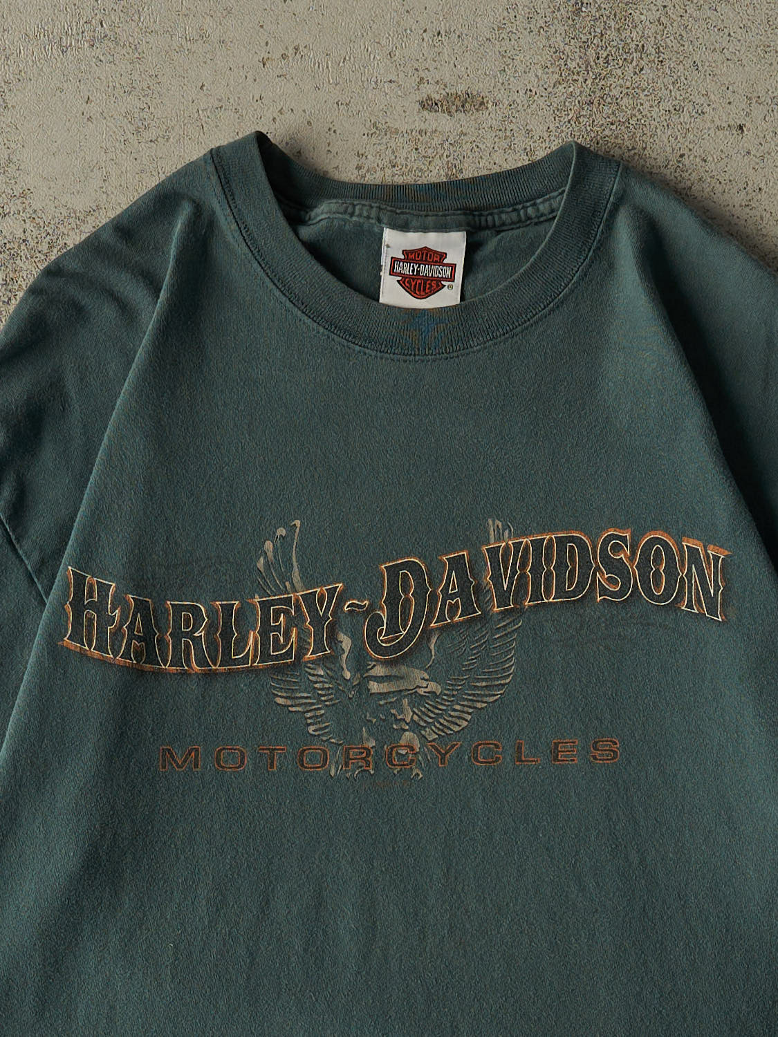 Vintage 07' Green Harley Davidson Avon OH Tee (M/L)