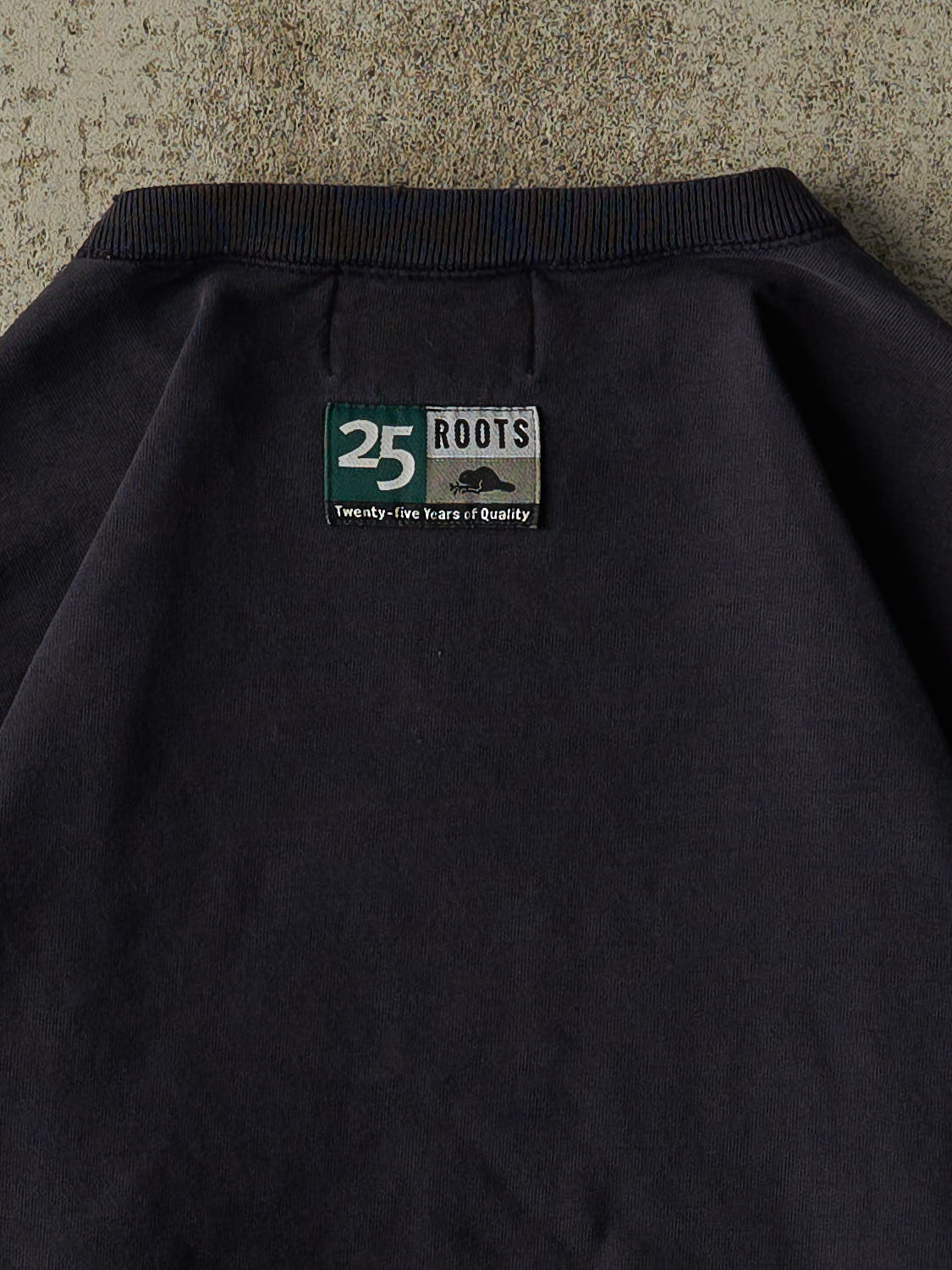Vintage Y2K Navy Blue Roots Athletics Embroidered Crewneck (XL/XXL)