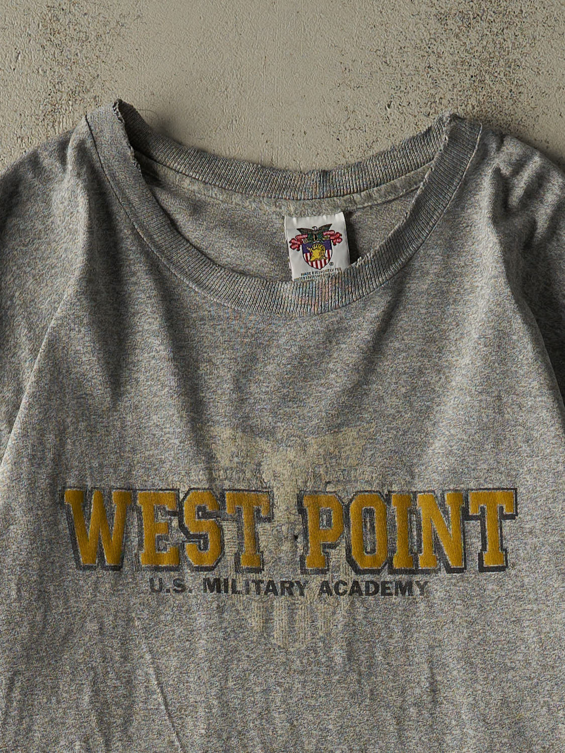Vintage 90s Grey West Point US Military Academy Tee (XL/XXL)