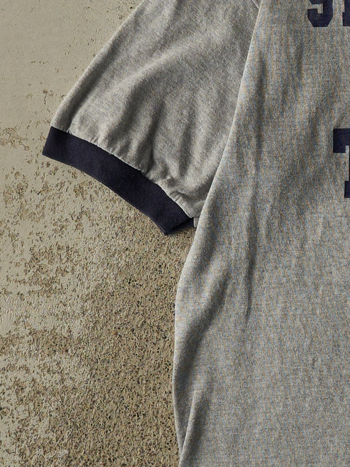Vintage 90s Grey St. Anthony CYO Track Ringer Tee (XS/S)