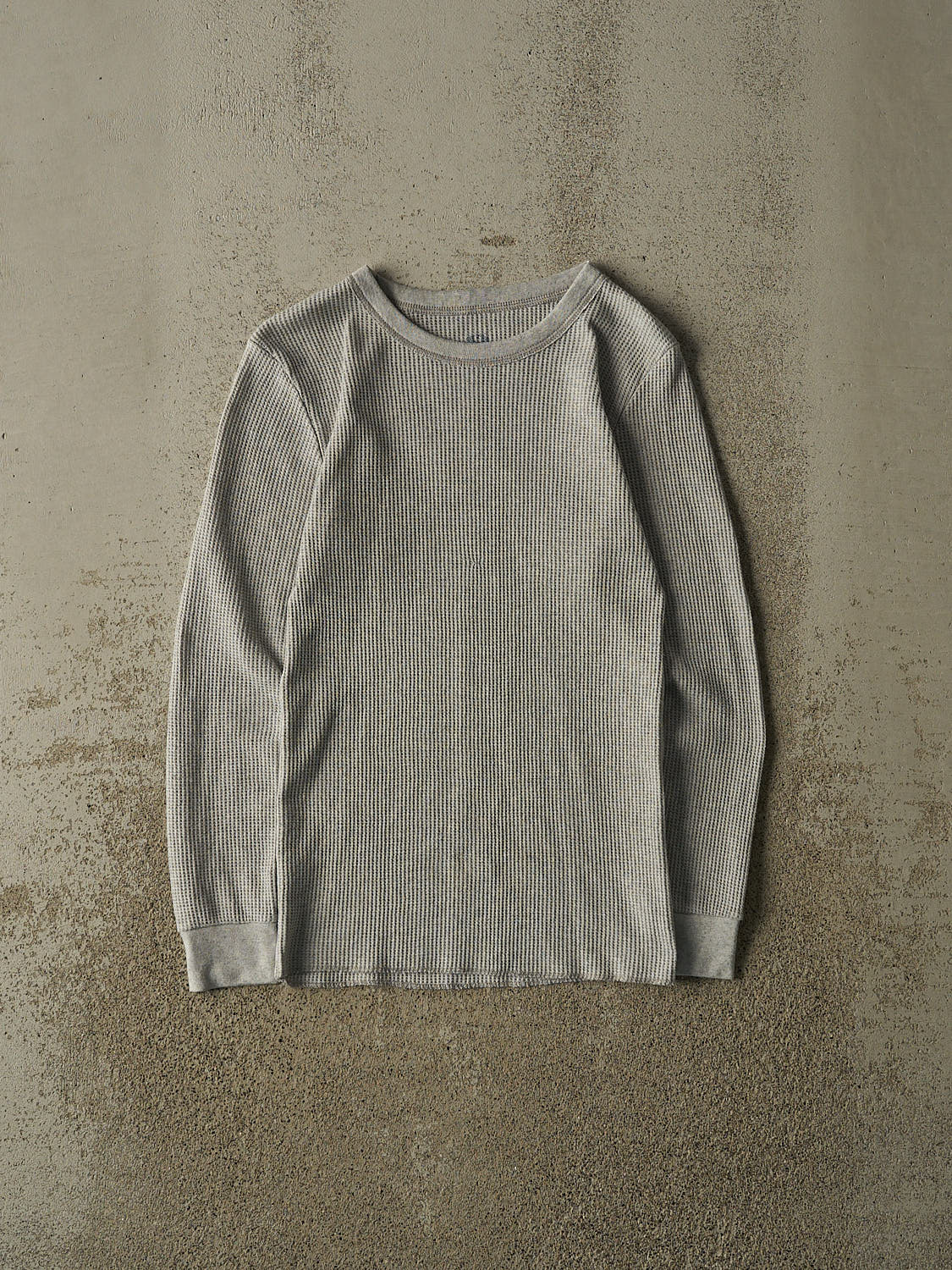 Vintage Y2K Grey Thermal Long Sleeve (XXXS/XXS)