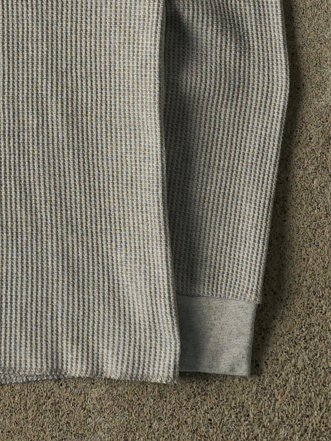 Vintage Y2K Grey Thermal Long Sleeve (XXXS/XXS)