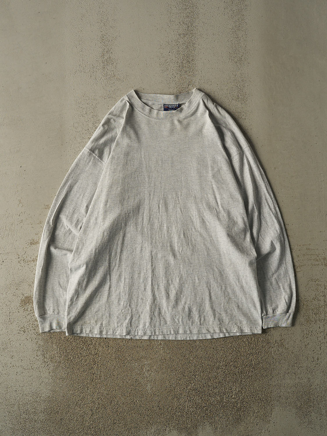 Vintage 90s Grey Blank Long Sleeve (XL/XXL)