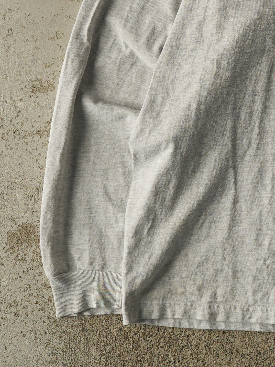Vintage 90s Grey Blank Long Sleeve (XL/XXL)