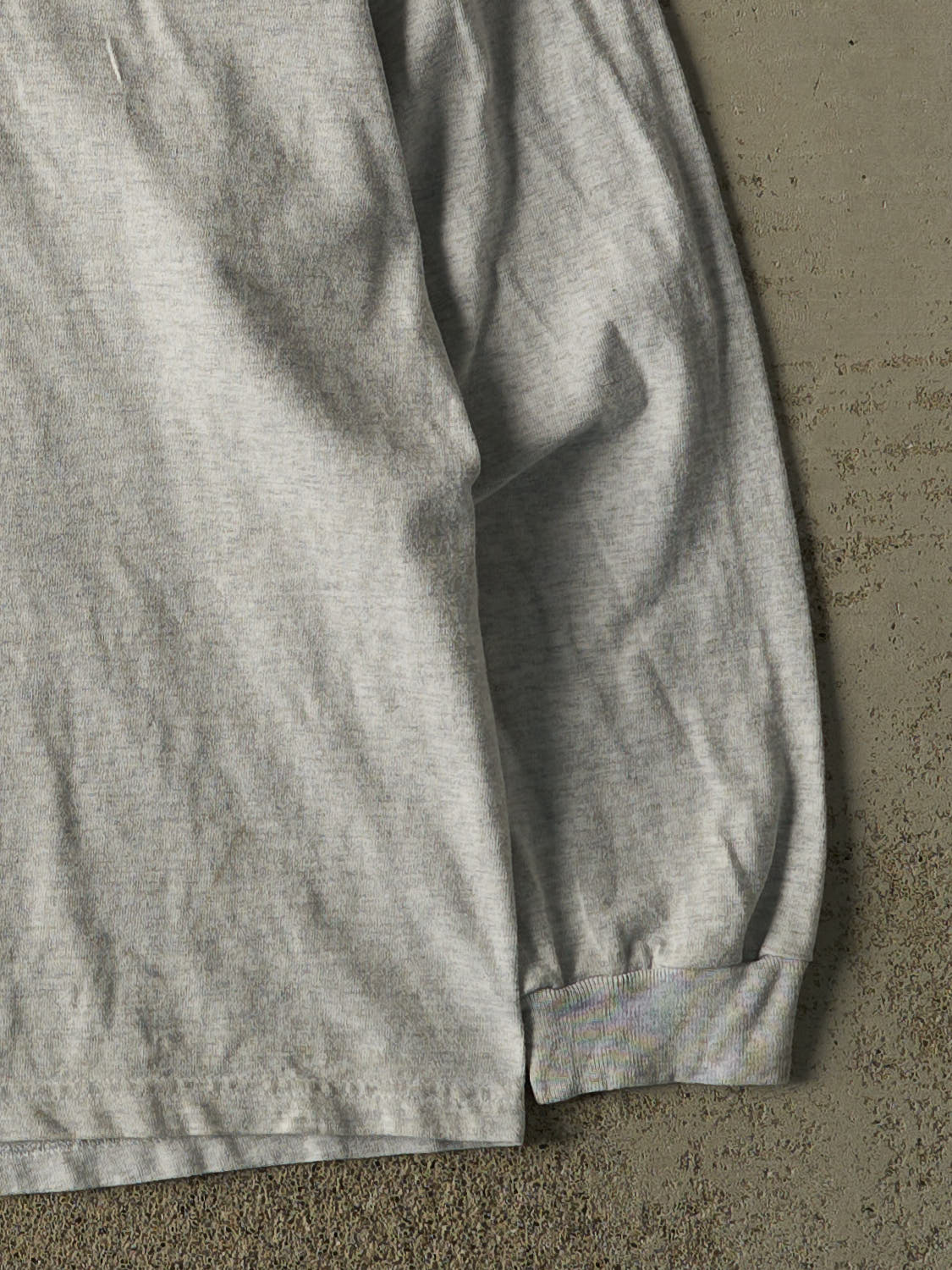 Vintage 90s Grey Blank Long Sleeve (XL/XXL)
