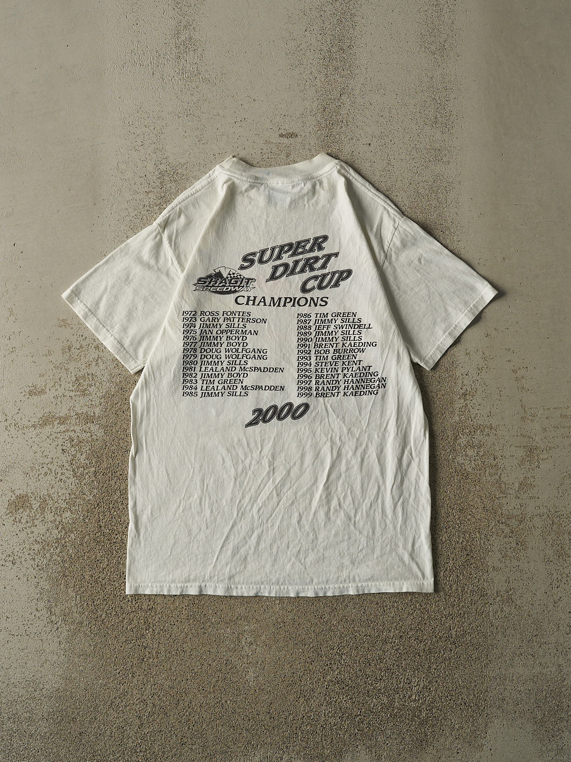 Vintage 00' White Skagit Speedway Racing Tee (S/M)