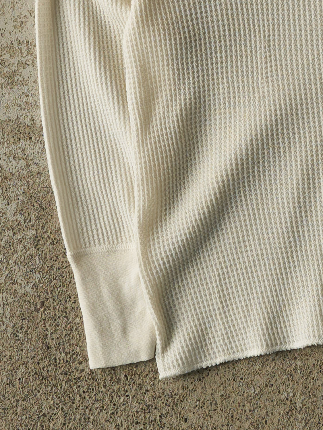 Vintage 90s White Thermal Long Sleeve (XS/S)