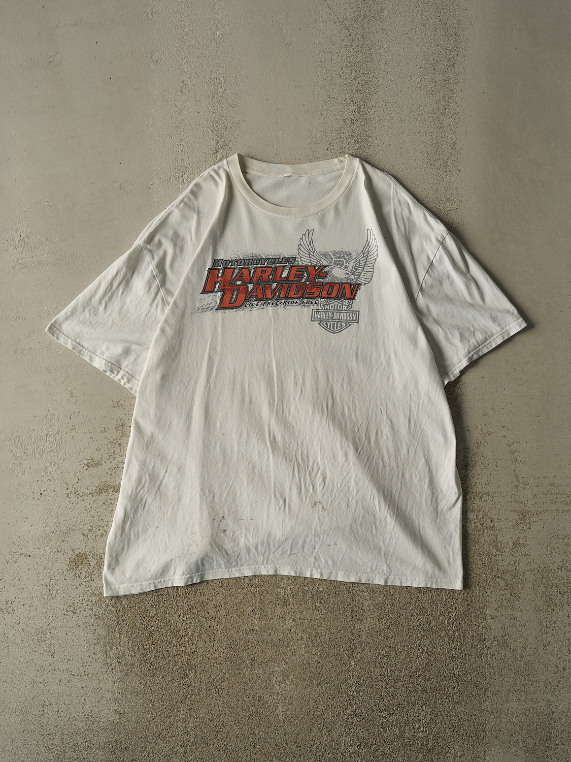 Vintage 10' White Harley Davidson Berlin Germany Tee (XXL/XXXL)