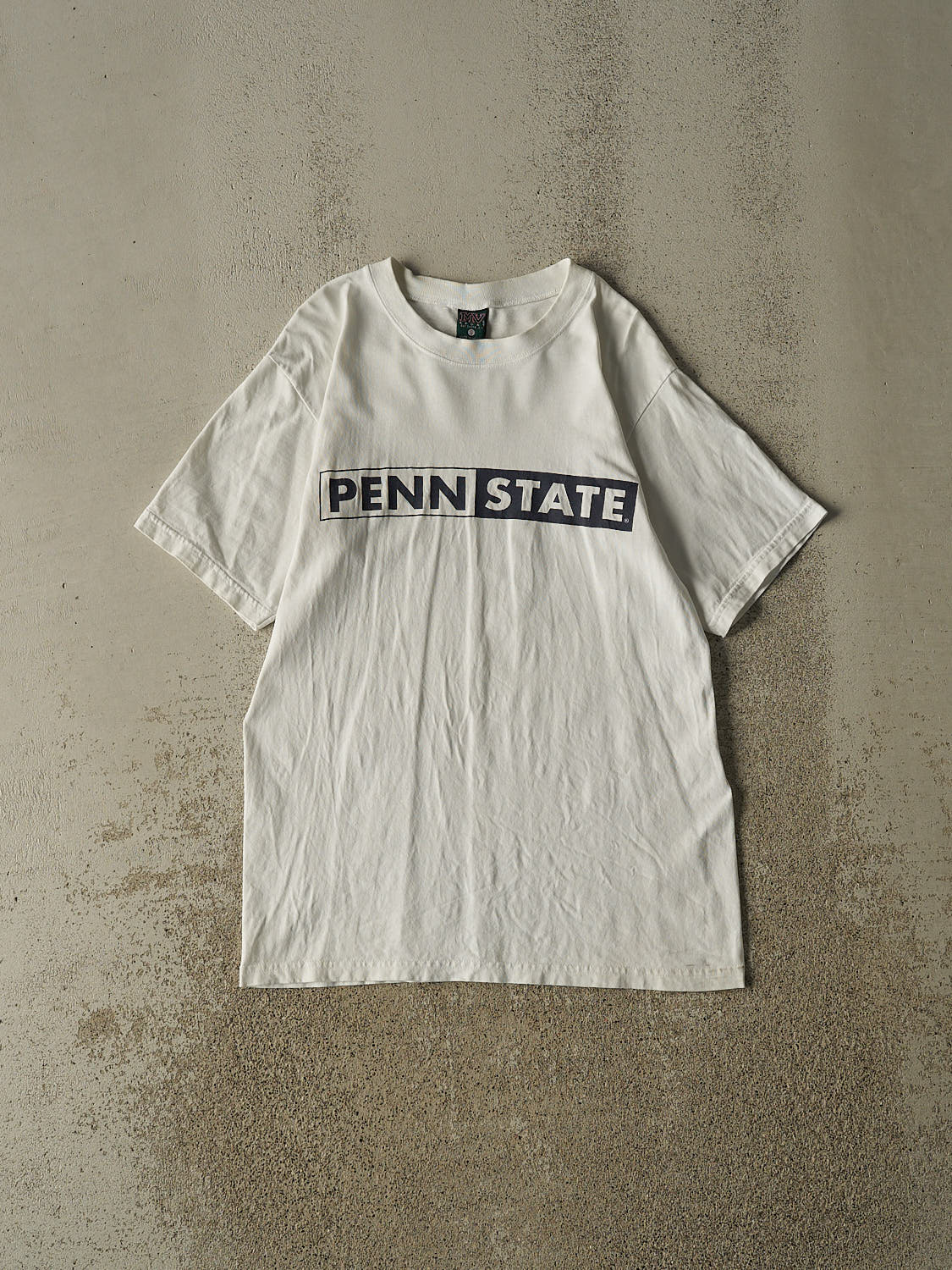 Vintage 90s White Penn State University Tee (XS/S)