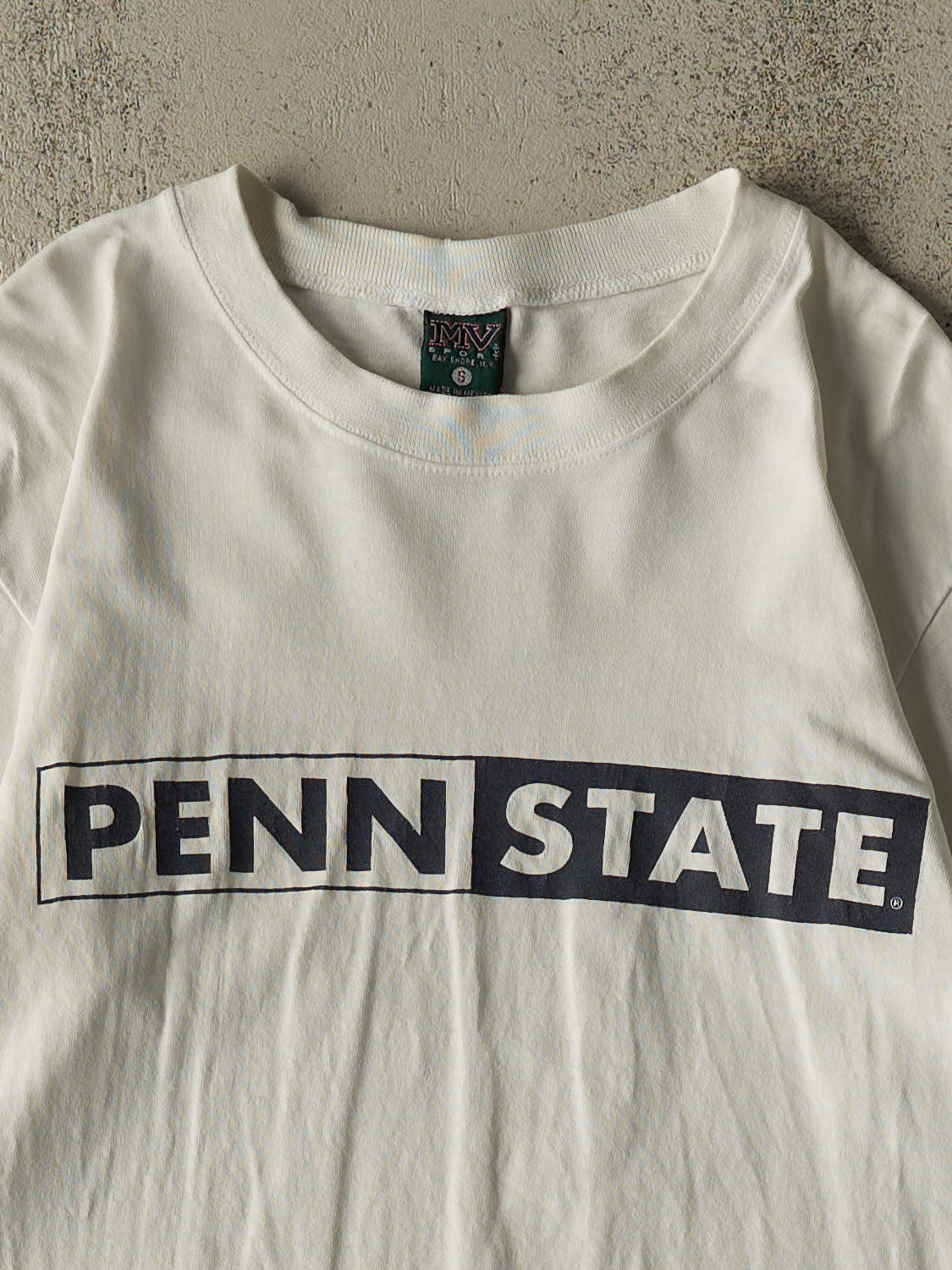 Vintage 90s White Penn State University Tee (XS/S)