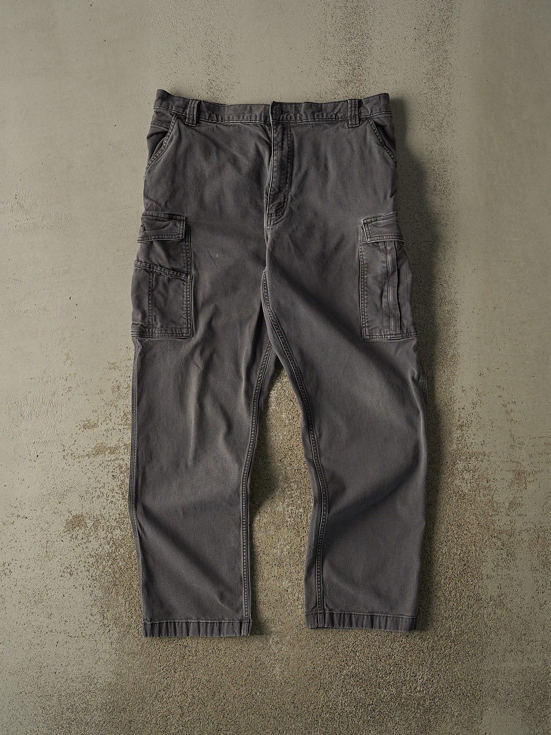 Vintage Y2K Grey Carhartt Cargo Work Pants (36x30)