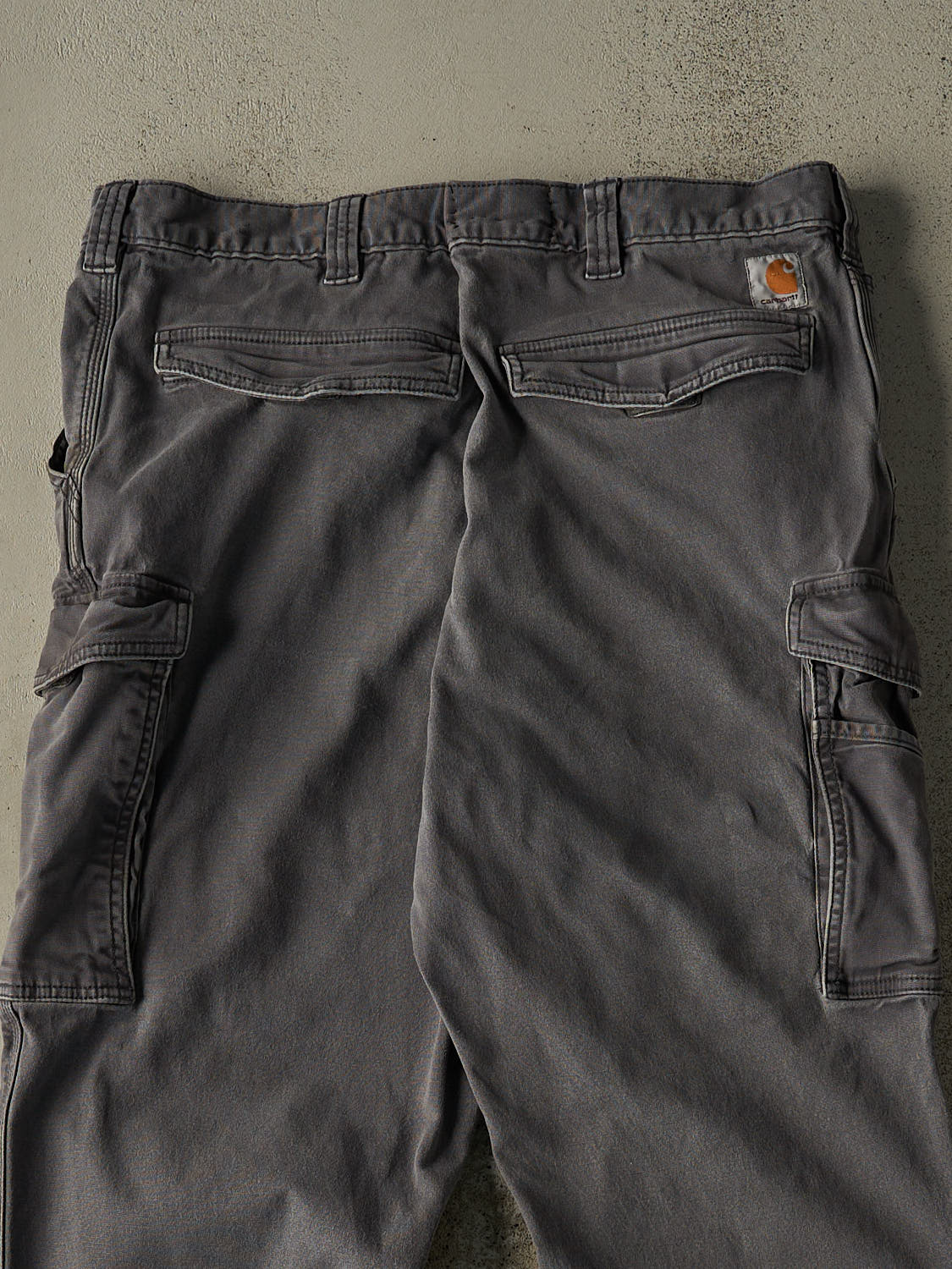 Vintage Y2K Grey Carhartt Cargo Work Pants (36x30)
