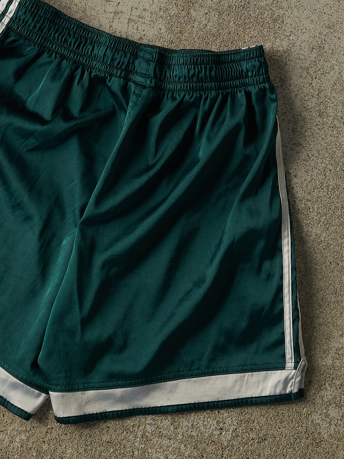 Vintage Y2K Green Adidas Track Shorts (28x6.5)