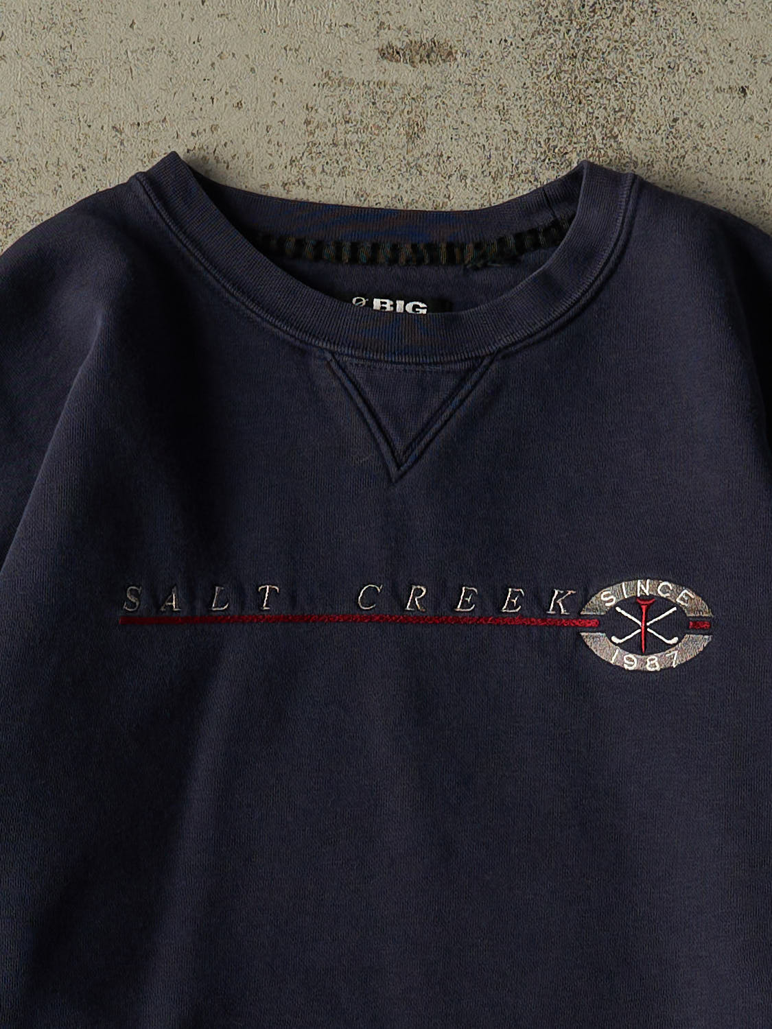 Vintage 90s Navy Blue Salt Creek Golf Embroidered Crewneck (M/L)