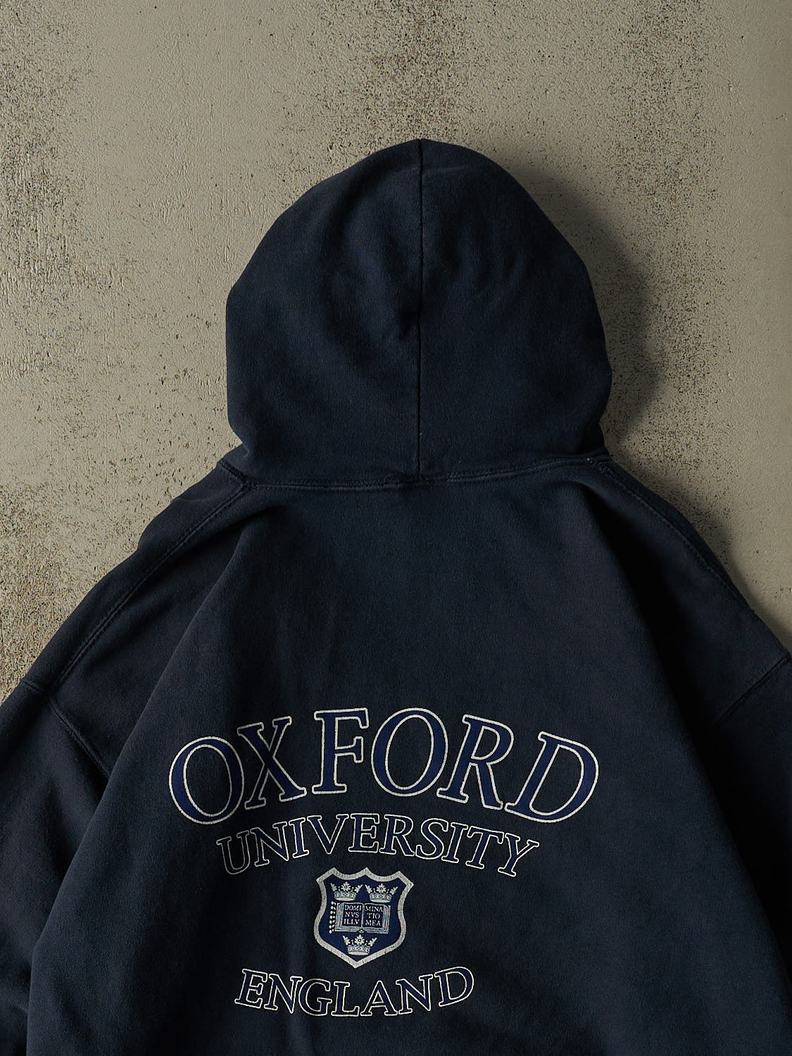 Vintage 90s Navy Blue Oxford University Hoodie (M/L)