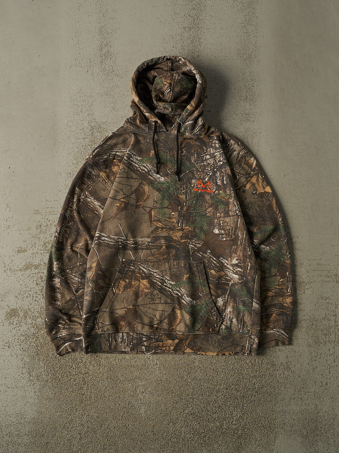 Vintage Y2K Camo Realtree Logo Hoodie (M/L)