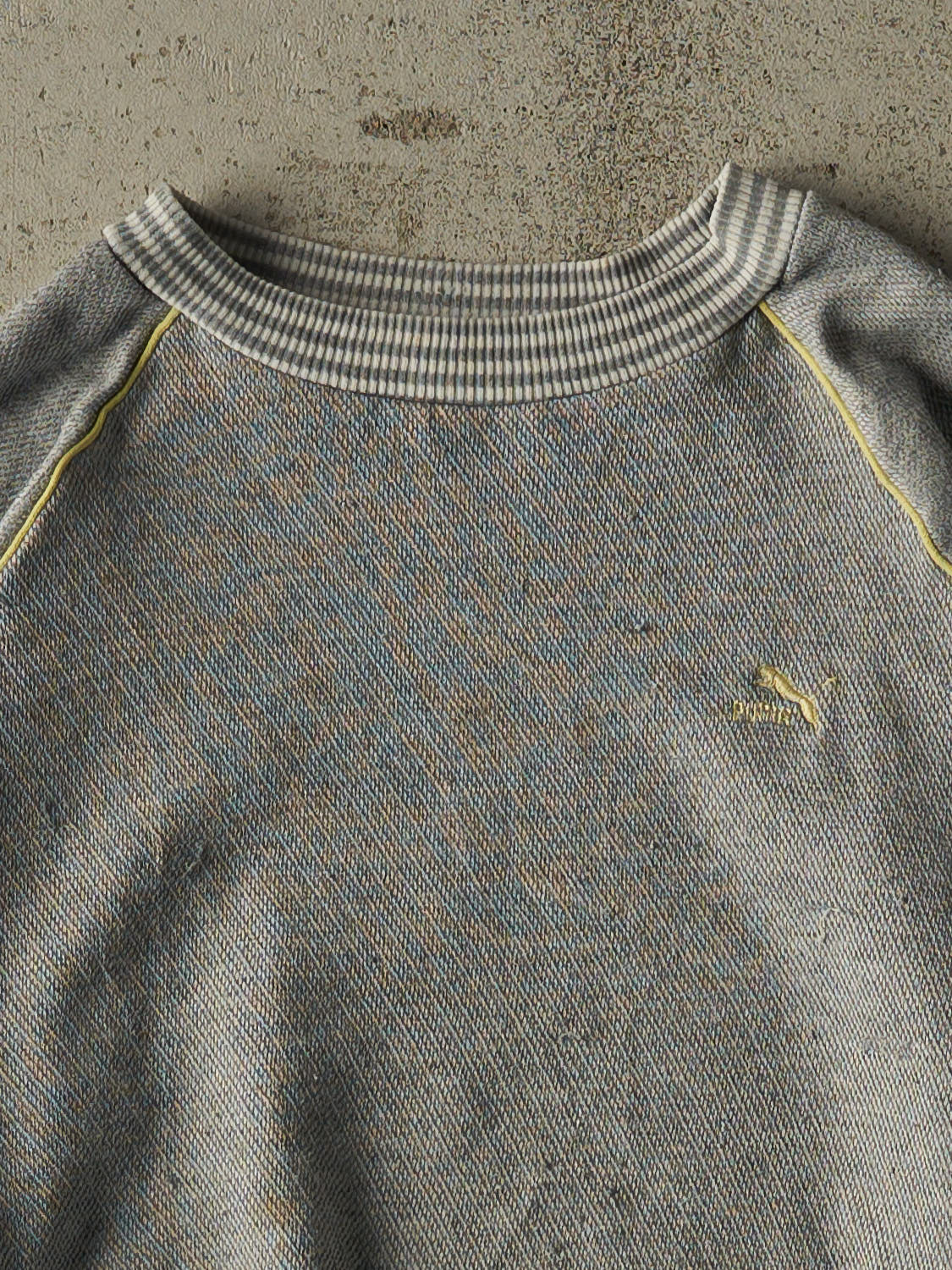 Vintage 80s Grey Puma Embroidered Crewneck (M)