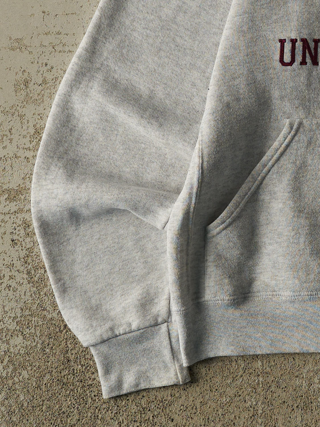 Vintage Y2K Heather Grey Russell Athletic Harvard University Embroidered Hoodie (S)