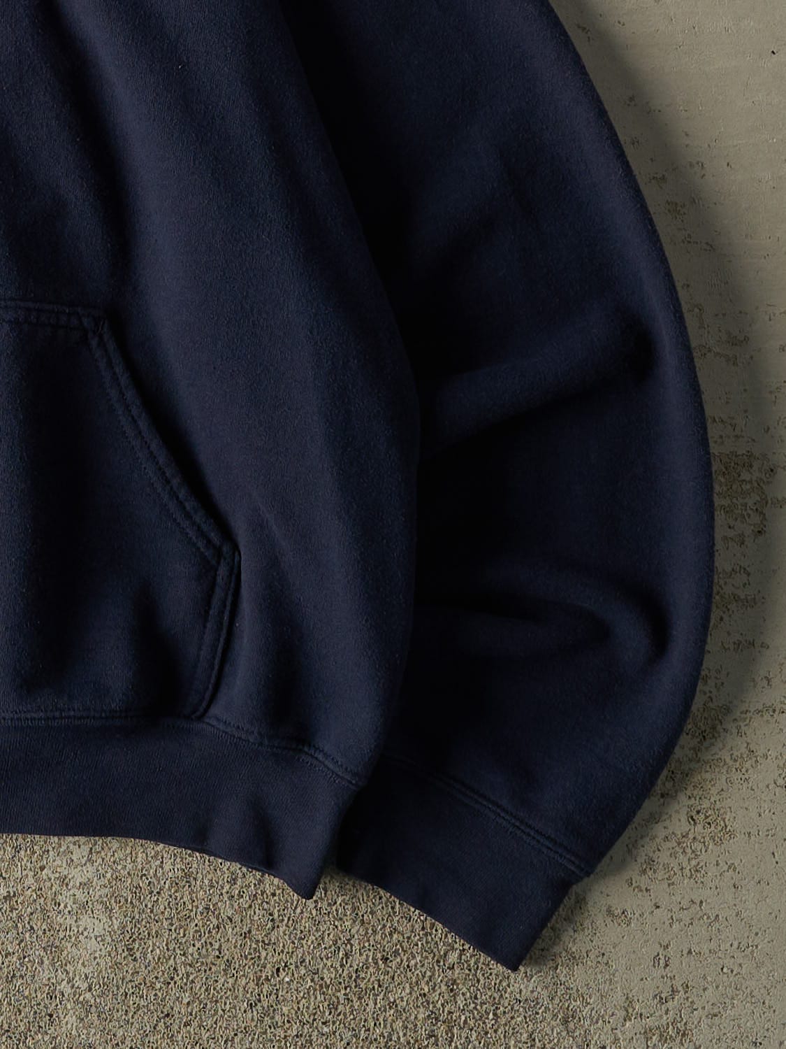 Vintage Y2K Navy Blue New York State Docs Embroidered Hoodie (S/M)