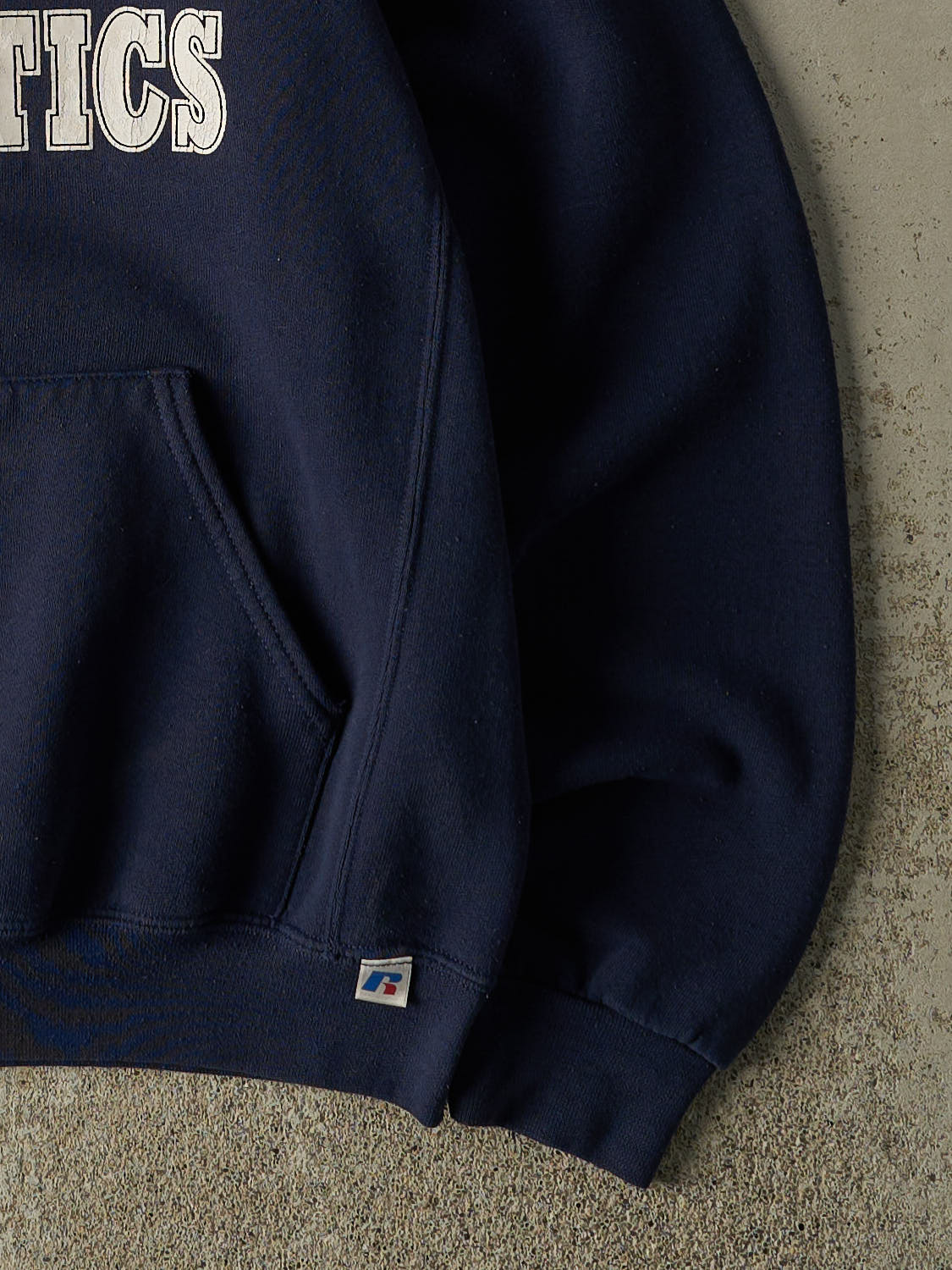 Vintage Y2K Navy Blue Russell Athletic St Andrews Athletics Hoodie (M)