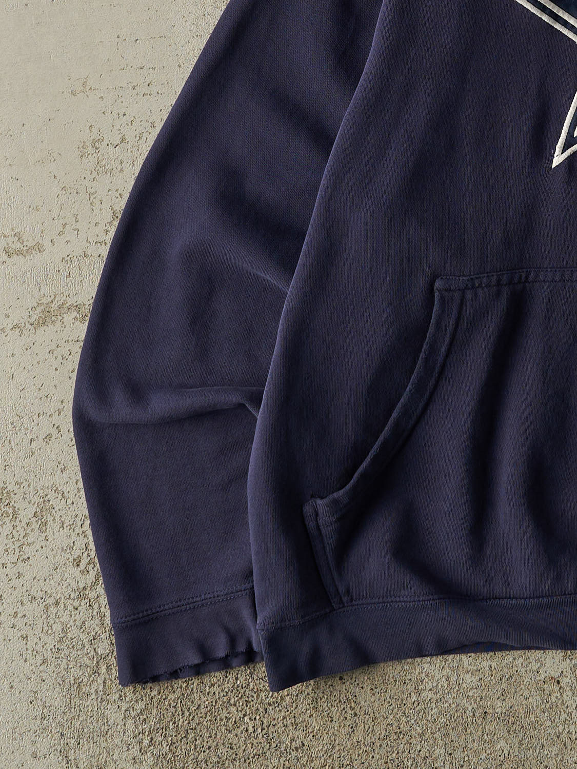 Vintage 90s Navy Blue Dallas Cowboys Embroidered Hoodie (XL)