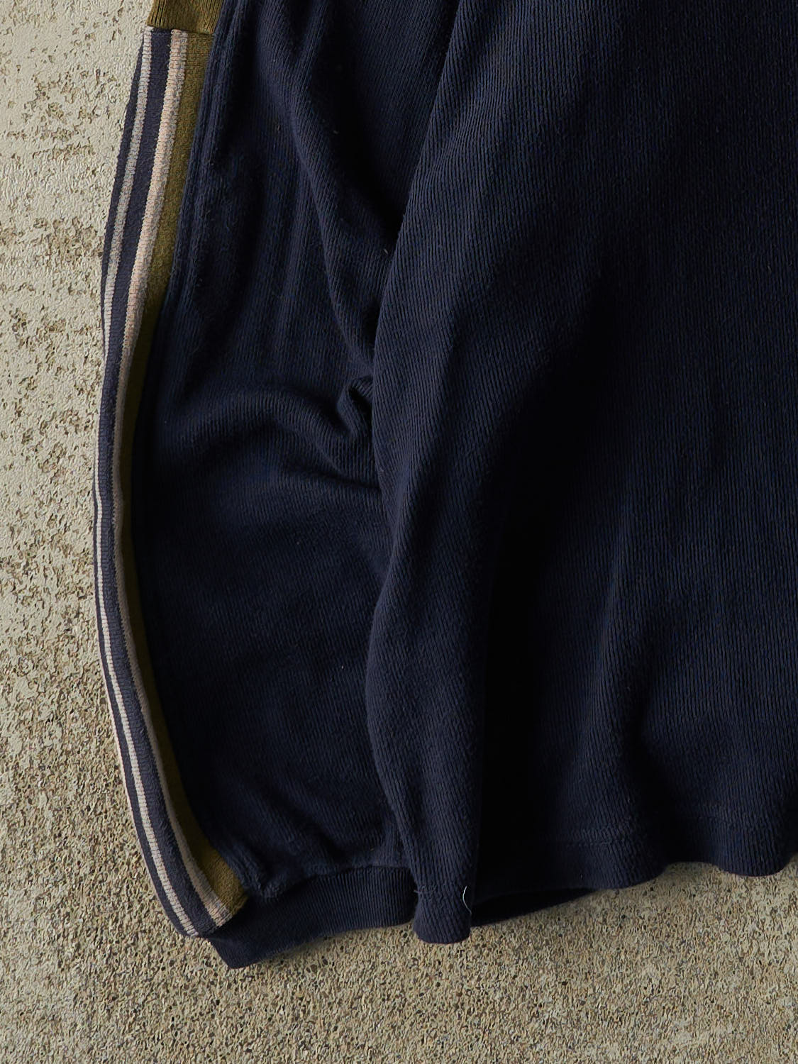 Vintage 90s Navy Blue Point Zero Knit Long Sleeve (XL/XXL)
