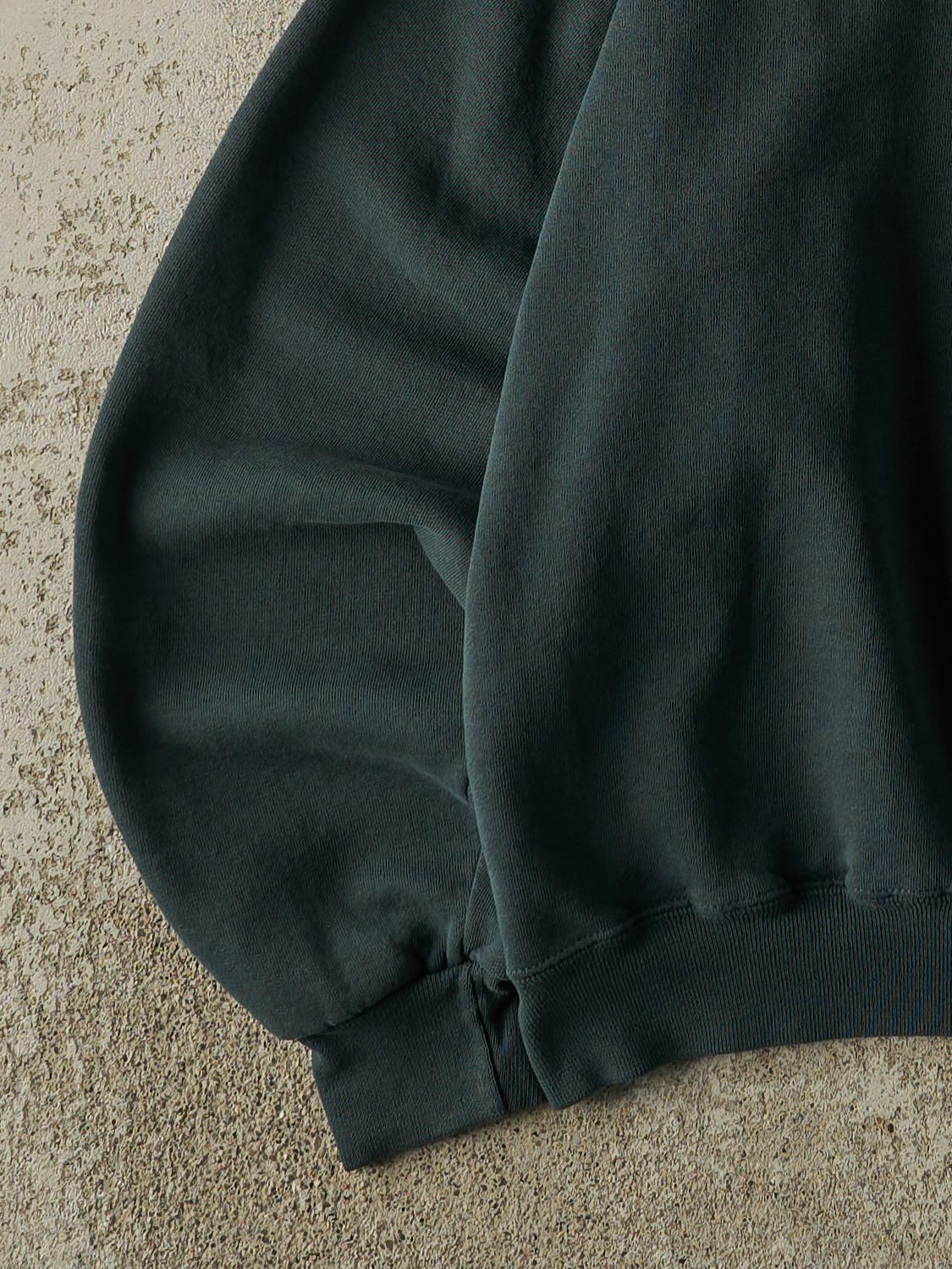 Vintage 90s Green Russell Athletic Quarter Zip Sweater (S/M)