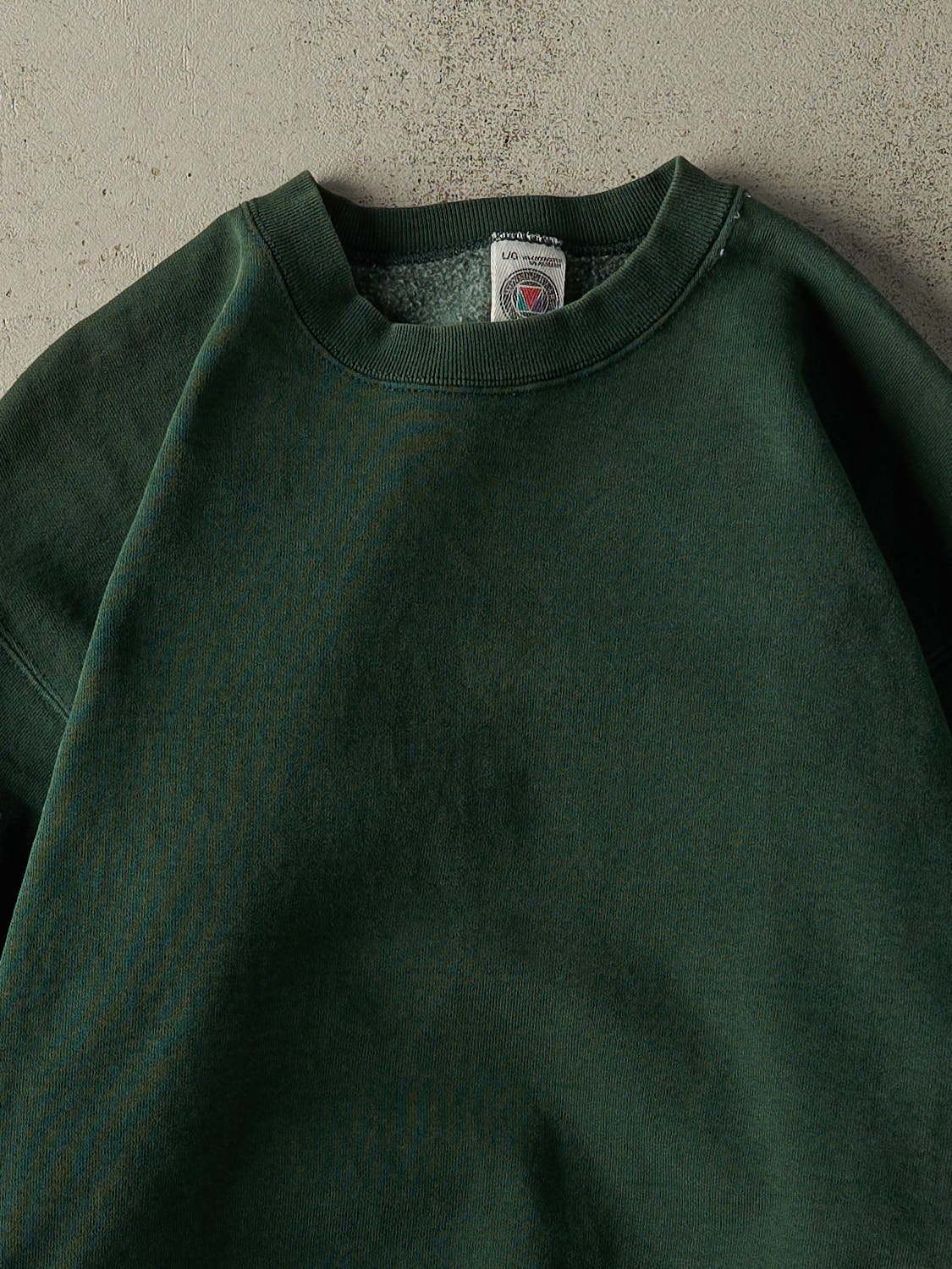Vintage 90s Green Blank Crewneck (L)
