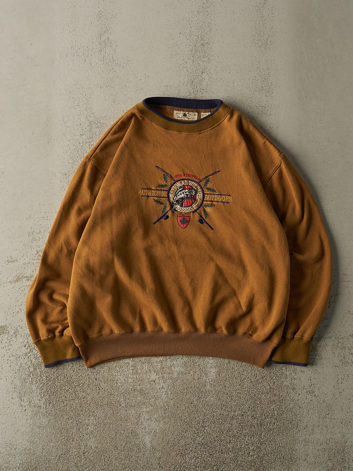 Vintage 90s Camel National Wildlife Preserve Embroidered Crewneck (L/XL)