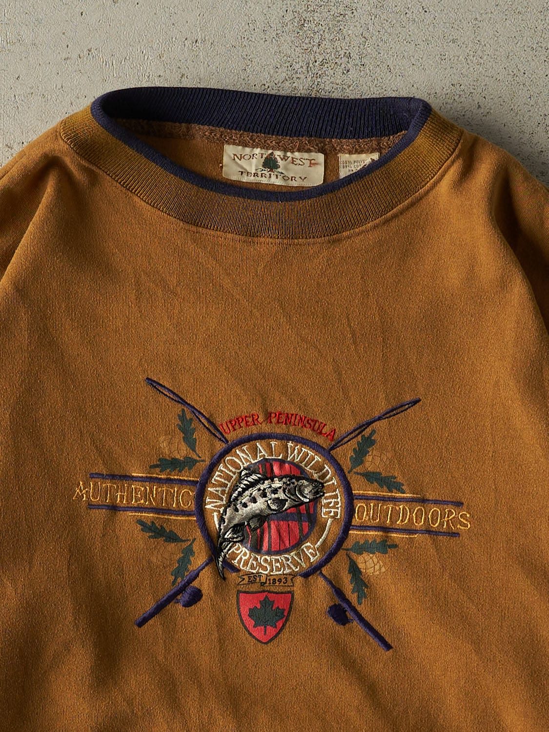 Vintage 90s Camel National Wildlife Preserve Embroidered Crewneck (L/XL)