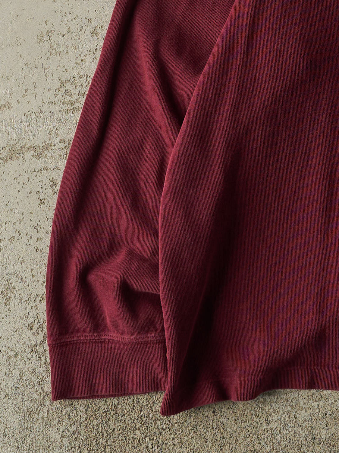 Vintage Y2K Burgundy Polo Ralph Lauren Quarter Zip Sweater (XL/XXL)