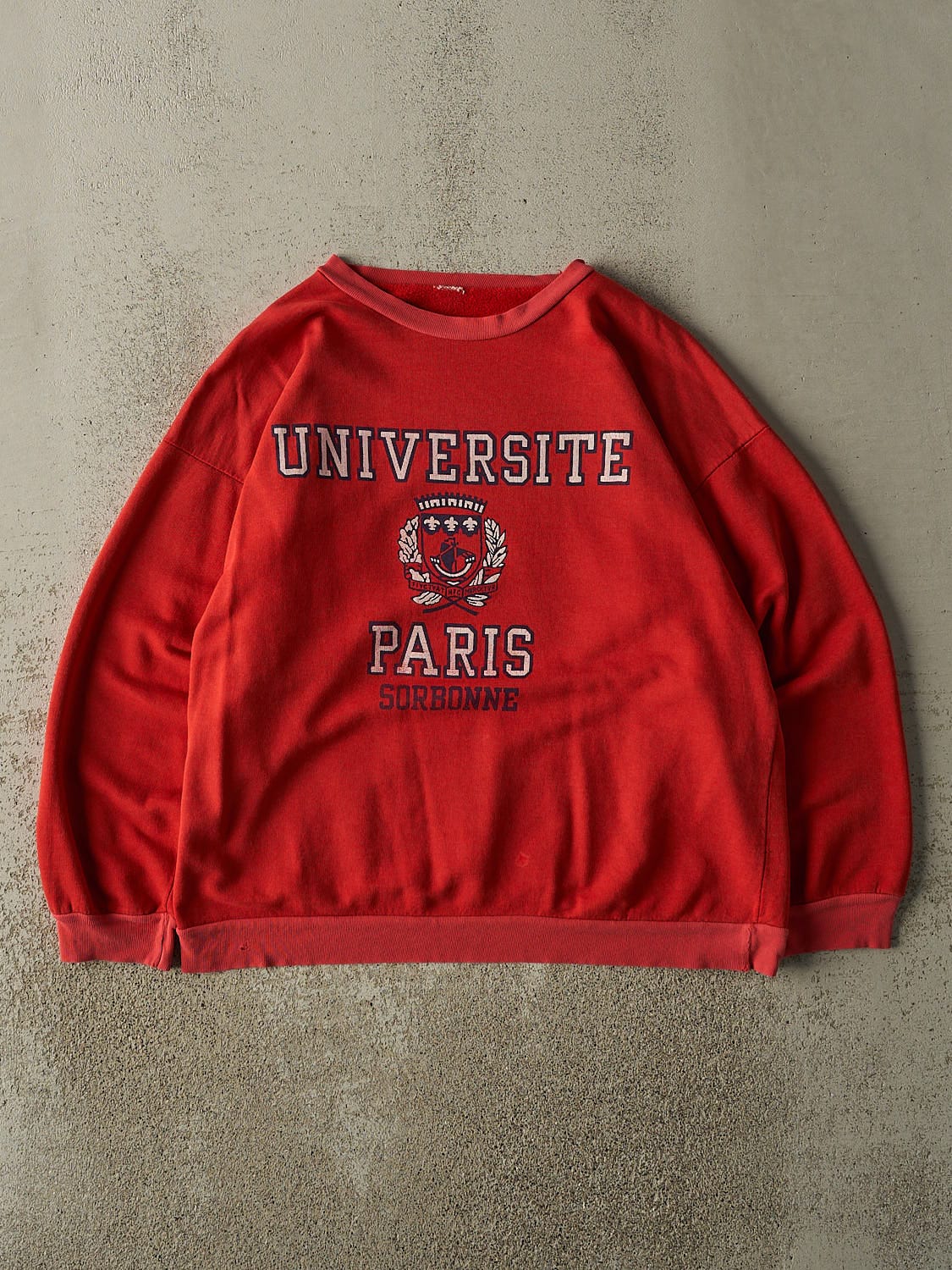 Vintage 90s Red Paris University Crewneck (M/L)