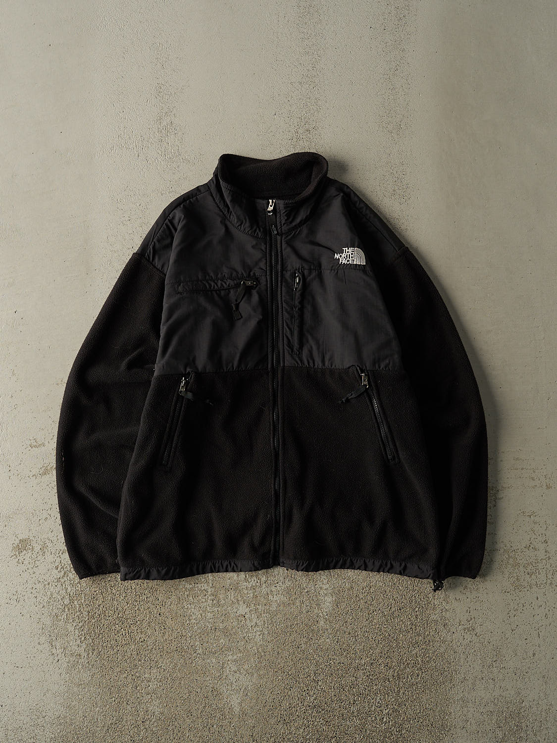 Vintage 90s Black North Face Denali Jacket (L/XL)