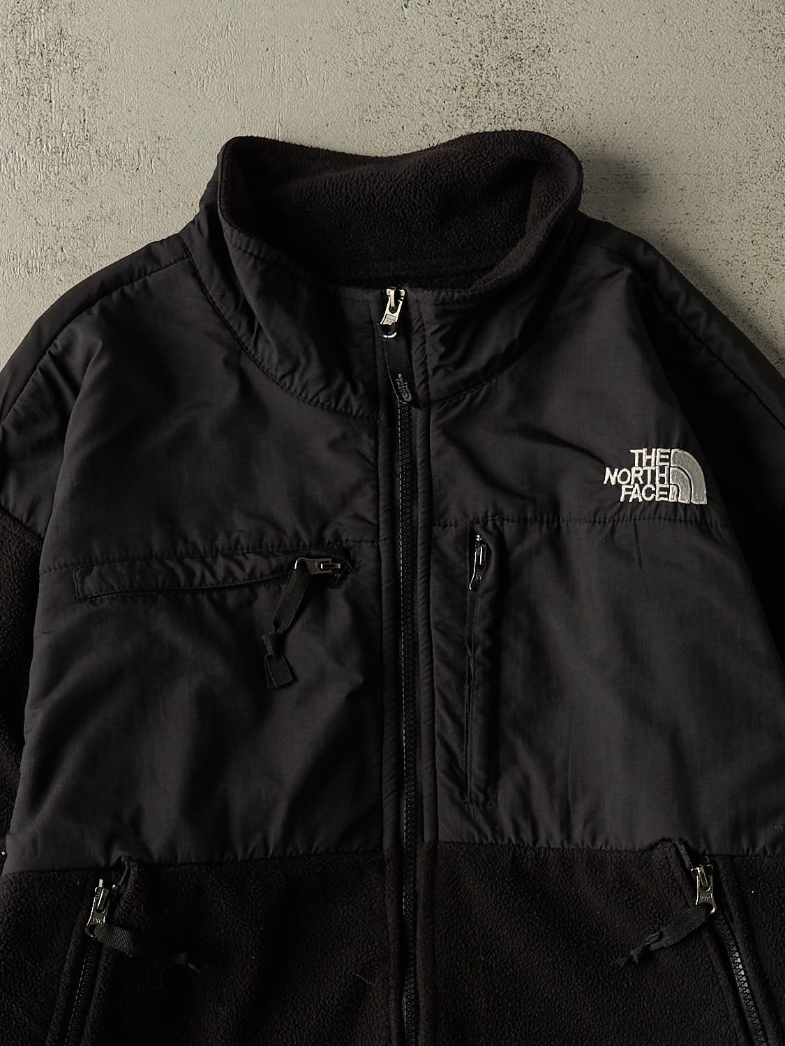 Vintage 90s Black North Face Denali Jacket (L/XL)