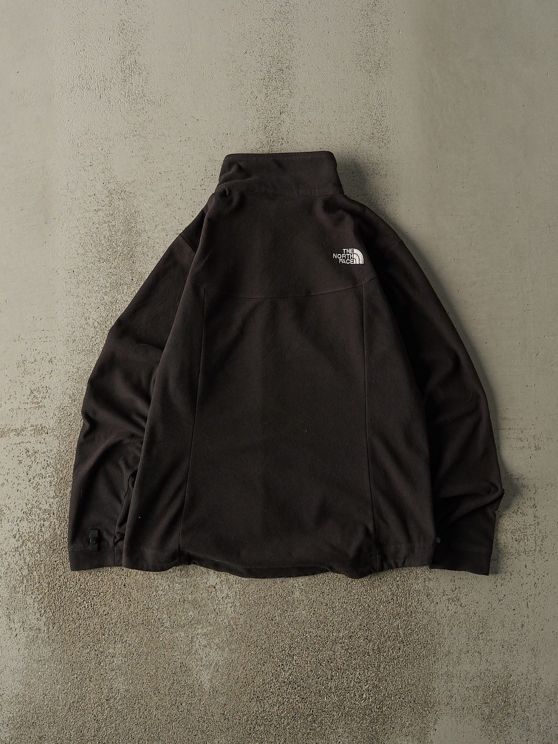 Vintage Y2K Charcoal Grey The North Face Zip Up Fleece (S/M)