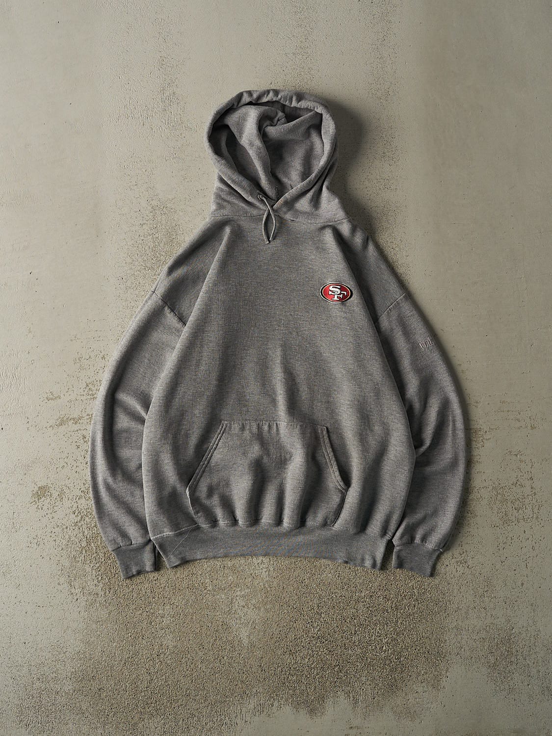 Vintage 90s Grey San Francisco 49ers Embroidered Hoodie (L/XL)