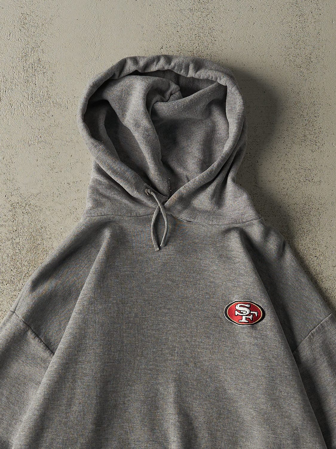 Vintage 90s Grey San Francisco 49ers Embroidered Hoodie (L/XL)