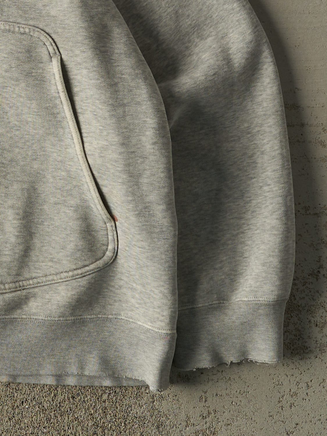 Vintage Y2K Grey Nike Embroidered Hoodie (L/XL)