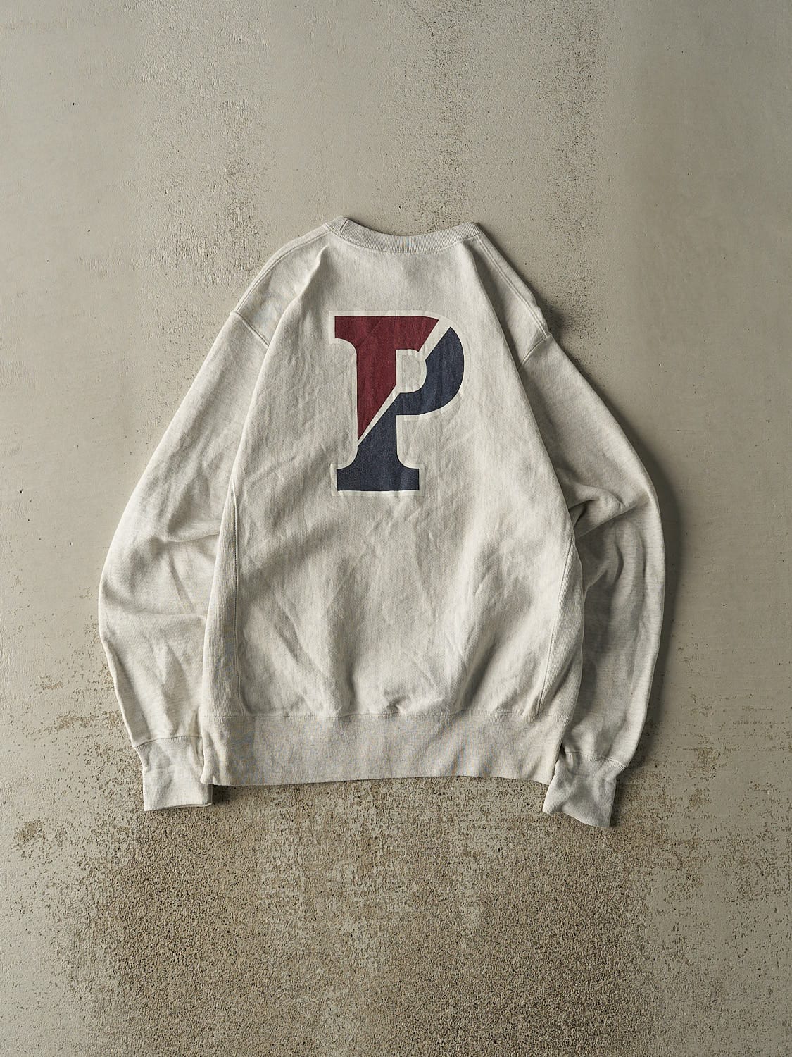 Vintage Y2K Heather Grey Penn Champion Reverse Weave Crewneck (M/L)