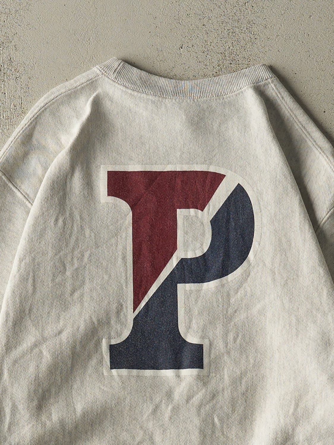 Vintage Y2K Heather Grey Penn Champion Reverse Weave Crewneck (M/L)
