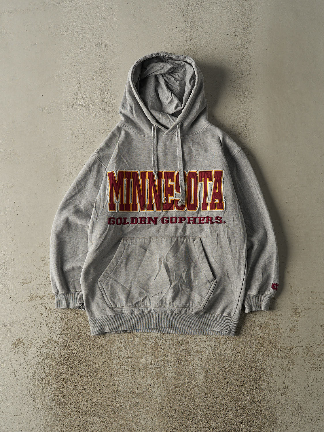 Vintage Y2K Grey University of Minnesota Golden Gophers Hoodie (M)