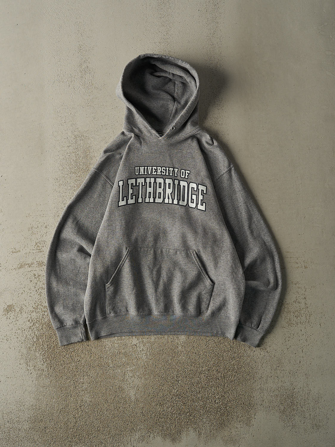 Vintage Y2K Grey University of Lethbridge Hoodie (M/L)