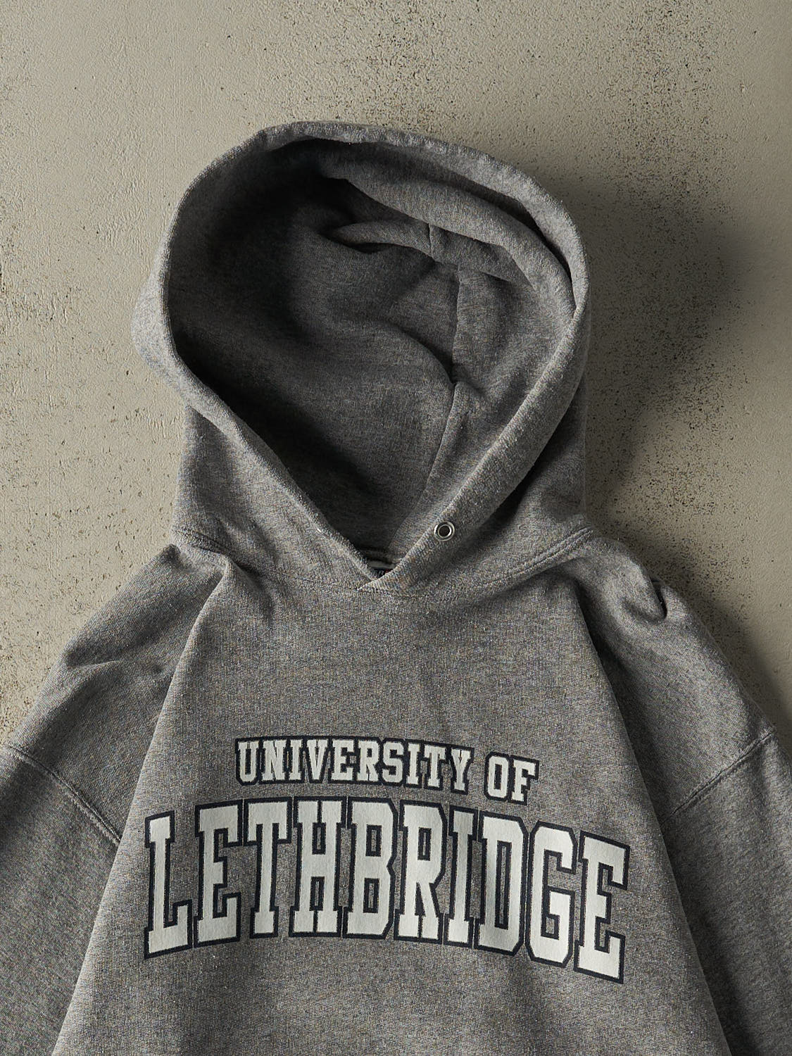 Vintage Y2K Grey University of Lethbridge Hoodie (M/L)