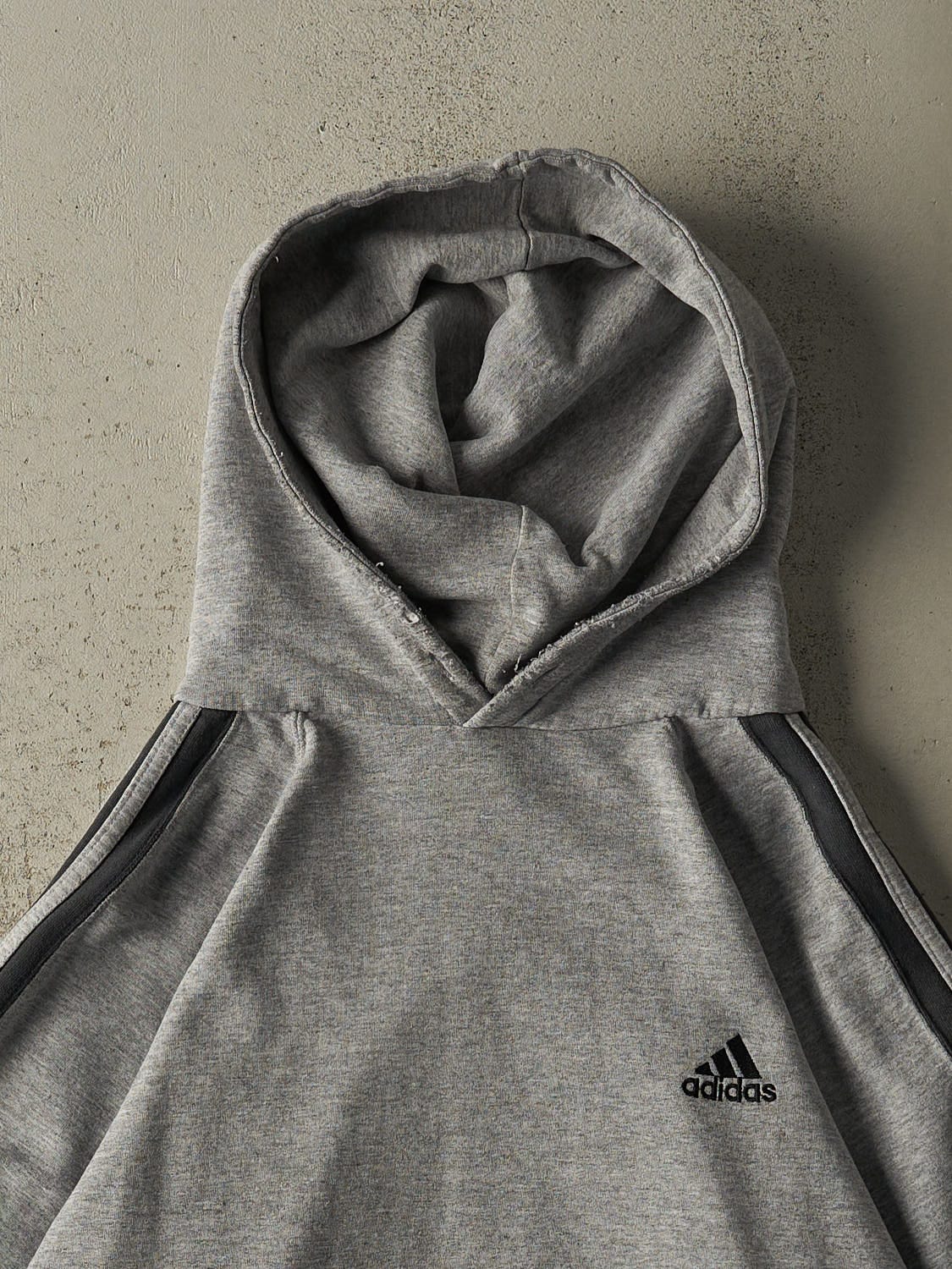 Vintage 90s Grey Adidas Embroidered Hoodie (L/XL)